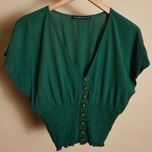 Forest Green Blouse